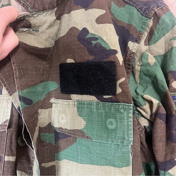 Vintage US Air Force Woodland Camo Jacket Military NATO Combat Size Small Short - Picture 4 of 7